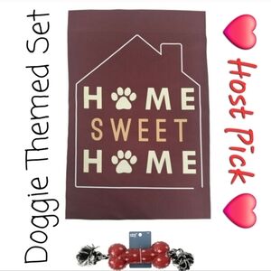 👀50% OFF - NWT‼️ Tails & Noses brand Dog Themed Garden Flag Set
